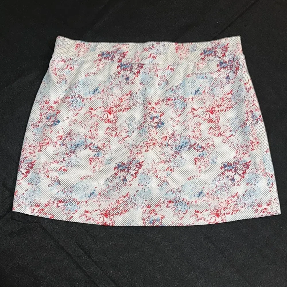 Pebble Beach Multicolor Pattern Skort Size XL
